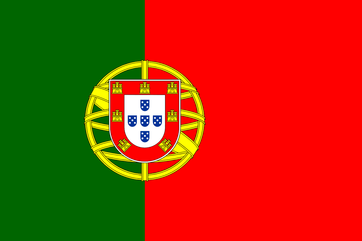Portugalská vlajka - prepni jazyk na portugalčinu